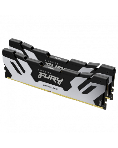 Модуль памяти Kingston KF584CU40RSK2-48 48GB DDR5 8400 CUDIMM FURY Renegade Silver/Black Gaming Memory Non-ECC, CL40, 1.45V, Hea