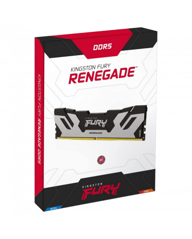 Модуль памяти Kingston KF584CU40RSK2-48 48GB DDR5 8400 CUDIMM FURY Renegade Silver/Black Gaming Memory Non-ECC, CL40, 1.45V, Hea