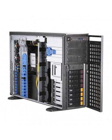 Платформа системного блока SuperMicro SYS-740GP-TNRT Tower/4U, 2xLGA4189, iC621A, 16xDDR4, 8x3.5 SATA/NVME, 2xM.2 PCIE 22110, 6x