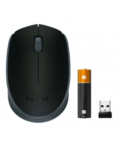 Мышь беспроводная Logitech M170  Black/Grey [910-004658] 