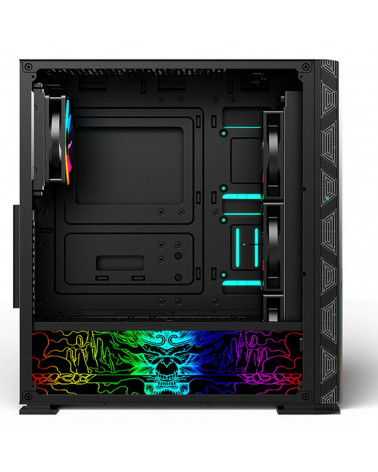 Корпус SOEYI «AX8-B20 SOEYI ATX case with black coating front panel with flat bigger mesh, without»