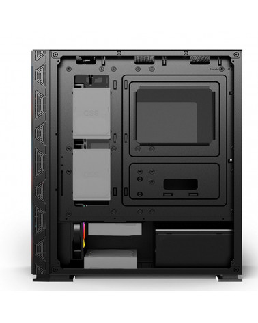 Корпус SOEYI «AX8-B20 SOEYI ATX case with black coating front panel with flat bigger mesh, without»
