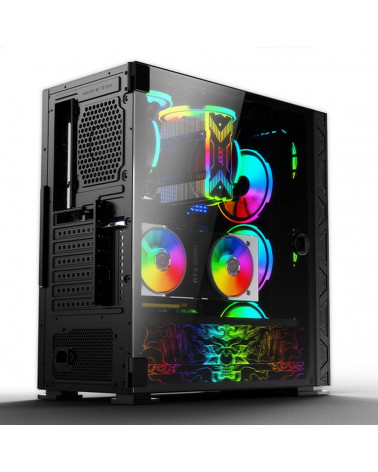 Корпус SOEYI «AX8-B20 SOEYI ATX case with black coating front panel with flat bigger mesh, without»