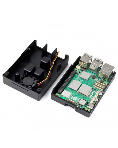 RA794 Металлический корпус для Raspberry Pi 5 c охлаждающим вентилятором