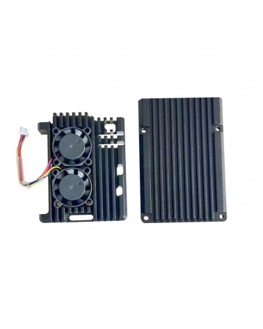 RA787 Корпус ACD Metal Aluminum Case with Four-line Double Fans for Raspberry Pi 5
