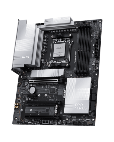 Материнская плата MSI PRO X870E-P WIFI X870E, AM5, 4*DDR5, 3*PCIEx16, 1*PCIEx1, 3*M.2, 2*TypeC, 2*USB3.2Gen2, 6*USB3.2Gen1, 10*U