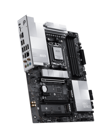 Материнская плата MSI PRO X870E-P WIFI X870E, AM5, 4*DDR5, 3*PCIEx16, 1*PCIEx1, 3*M.2, 2*TypeC, 2*USB3.2Gen2, 6*USB3.2Gen1, 10*U