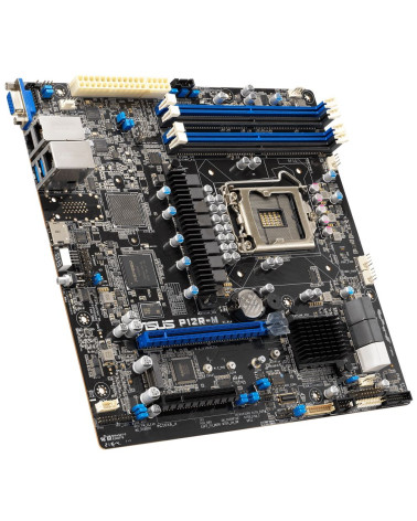 Материнская плата ASUS P12R-M LGA1200 mATX 4xDDR4 PCIEx16 PCIEx8 M.2 HDMI VGA 2хGLAN (384571)