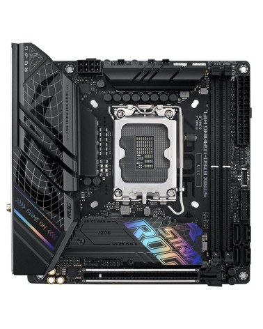 Материнская плата ASUS ROG STRIX B760-I GAMING WIFI LGA1700 mini-ITX 2xDDR5 PCIEx16 2xM.2 2хUSB-C DP HDMI 2.5GLAN Wi-Fi 6Е