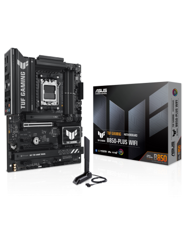 Материнская плата ASUS TUF GAMING B850-PLUS WIFI AM5 ATX 4xDDR5 2xPCIEx16 2xPCIEx1 3xM.2 USB-C DP HDMI 2.5GLAN Wi-Fi 7