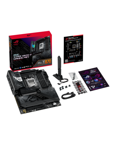 Материнская плата ASUS ROG STRIX X870-F GAMING WIFI AM5 ATX 4xDDR5 2xPCIEx16 4xM.2 3xUSB-C DP HDMI 2.5GLAN Wi-Fi 7