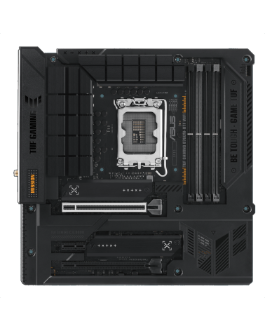 Материнская плата ASUS TUF GAMING B760M-BTF WIFI LGA1700 mATX 4xDDR5 2хPCIEx16 PCIEx1 2xM.2 3xUSB-C DP HDMI 2.5GLAN WIFI 6