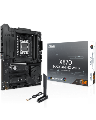 Материнская плата ASUS X870 MAX GAMING WIFI7 AM5 ATX 4xDDR5 4хPCIEx16 PCIEx1 4xM.2 2xUSB-C HDMI 2.5GLAN Wi-Fi 7