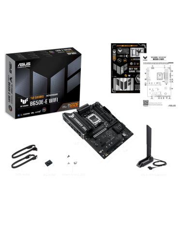 Материнская плата ASUS TUF GAMING B650E-E WIFI AM5 ATX 4xDDR5 2хPCIEx16 PCIEx1 3xM.2 USB-C DP HDMI 2.5GLAN Wi-Fi 6E