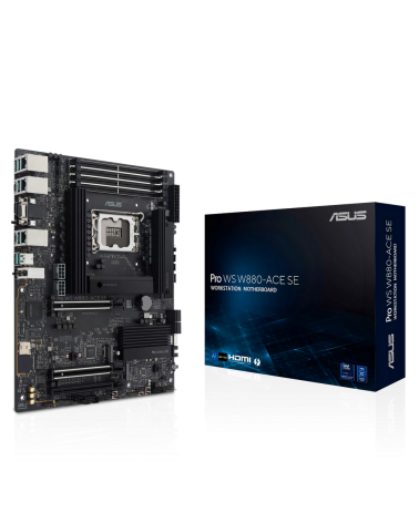 Материнская плата ASUS PRO WS W880-ACE SE LGA 1851 ATX 4xDDR5 3xPCIEx16 4xM.2 Thunderbolt USB-C HDMI VGA 2x2.5GLAN