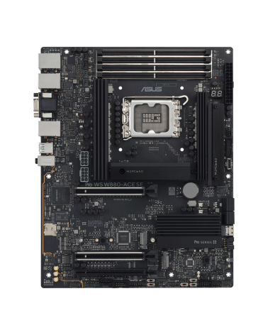 Материнская плата ASUS PRO WS W880-ACE SE LGA 1851 ATX 4xDDR5 3xPCIEx16 4xM.2 Thunderbolt USB-C HDMI VGA 2x2.5GLAN