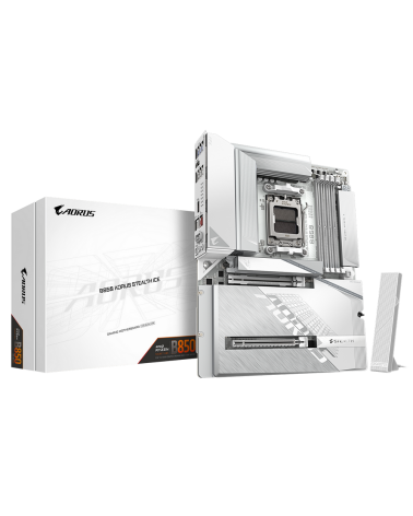 Материнская плата Gigabyte B850 AORUS STEALTH ICE, RTL