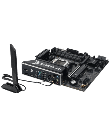 Материнская плата ASUS TUF GAMING B850M-E WIFI AM5 mATX 4хDDR5 PCIEx16 PCIEx1 3xM.2 USB-C 2хDP HDMI 2.5GLAN Wi-Fi 6Е