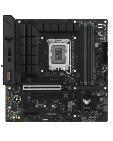 Материнская плата ASUS TUF GAMING B760M-PLUS WIFI II LGA1700 mATX 4xDDR5 PCIEx16 PCIEx4 PCIEx1 3xM.2 USB-C DP HDMI 2.5GLAN Wi-Fi