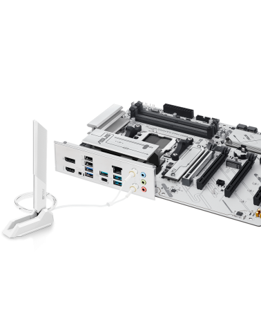 Материнская плата ASUS B850 MAX GAMING WIFI W AM5 ATX 4xDDR5 4xPCIEx16 3xM.2 USB-C DP HDMI 2.5GLAN Wi-Fi 6E
