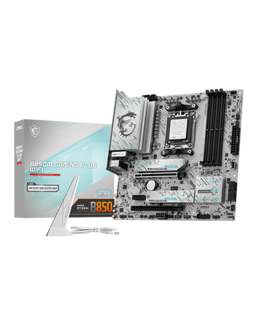 Материнская плата MSI B850M GAMING PLUS WIFI B850, AM5, 4*DDR5, 4*PCIEx16, 1*PCIEx1, 3*M.2, 3*TypeC, 1*USB3.2Gen2, 5*USB3.2Gen1,