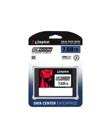 Твердотельный накопитель SSD Kingston 7680GB Enterprise 2.5" SATA 3 R560/W530MB/S 3D TLC MTBF 2M 94 000/34 000 IOPS 14016TBW