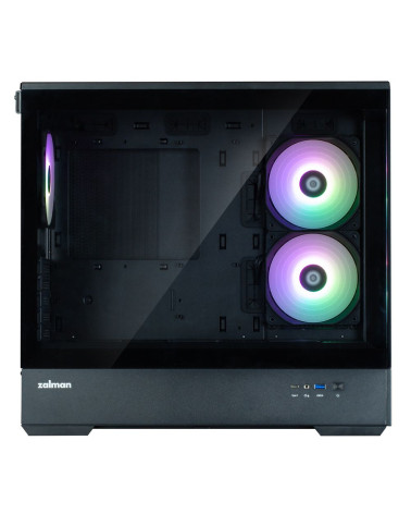 Корпус для ПК Zalman P30 Black V2 mATX Mini Tower PC Case, ARGB Fanx3
