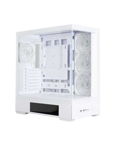 Корпус для ПК Zalman P40 DS White ATX Mid Tower PC Case, 120mm ARGB Fanx4