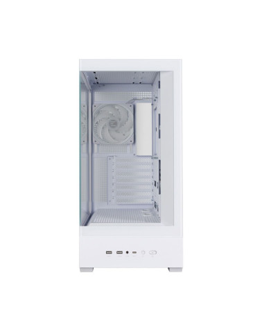 Корпус для ПК Zalman P40 DS White ATX Mid Tower PC Case, 120mm ARGB Fanx4