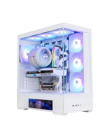 Корпус для ПК Zalman P40 DS White ATX Mid Tower PC Case, 120mm ARGB Fanx4