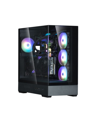 Корпус для ПК Zalman P40 Prism Plus Black ATX Mid Tower PC Case, 120mm ARGB Fanx4