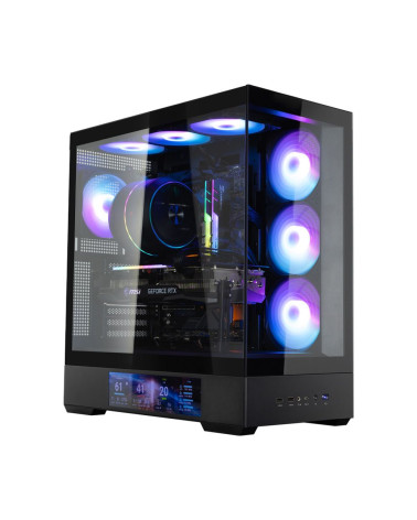 Корпус для ПК Zalman P40 DS Black ATX Mid Tower PC Case, 120mm ARGB Fanx4