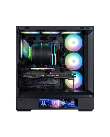 Корпус для ПК Zalman P40 DS Black ATX Mid Tower PC Case, 120mm ARGB Fanx4