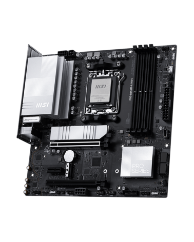 Материнская плата MSI PRO B850M-A WIFI B850, AM5, 4*DDR5, 2*PCIEx16, 1*PCIEx1, 2*M.2, 3*TypeC, 3*USB3.2Gen2, 5*USB3.2Gen1, 4*USB