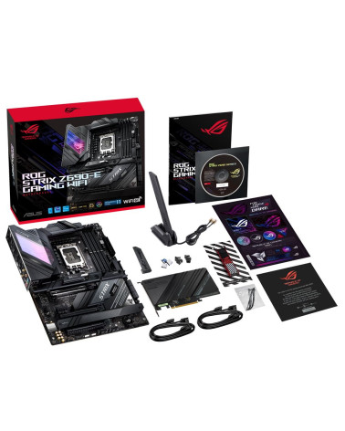 Материнская плата ASUS ROG STRIX Z690-E GAMING WIFI LGA1700 ATX 4xDDR5 3xPCIEx16 PCIEx1 3xM.2 2xUSB-C DP HDMI 2.5GLAN Wi-Fi 6E 5