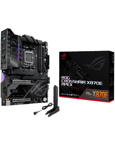 Материнская плата ASUS ROG CROSSHAIR X870E APEX AM5 ATX 2xDDR5 2xPCIEx16 PCIEx4 PCIEx1 5xM.2 3xUSB-C 5GLAN Wi-Fi 7