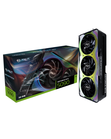 Видеокарта Palit RTX5090 GAMEROCK 32GB GDDR7 512bit 3xDP HDMI 3FAN RTL