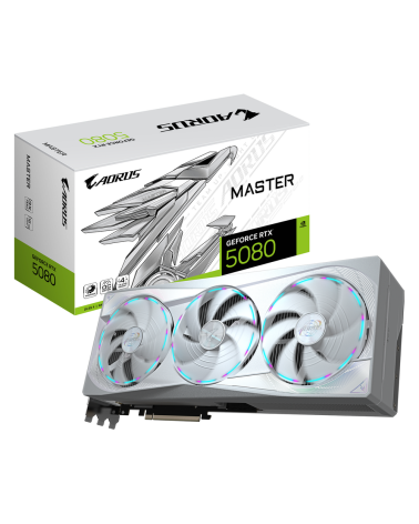 Видеокарта Gigabyte RTX5080 MASTER ICE 16GB GDDR7 256bit 3xDP HDMI 3FAN RTL
