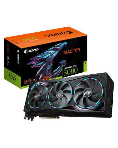 Видеокарта Gigabyte RTX5080 MASTER 16GB GDDR7 256bit 3xDP HDMI 3FAN RTL