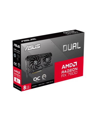 Видеокарта ASUS RX7600 DUAL EVO OC 8GB GDDR6 128bit 3xDP HDMI 2FAN RTL (DUAL-RX7600-O8G-EVO)