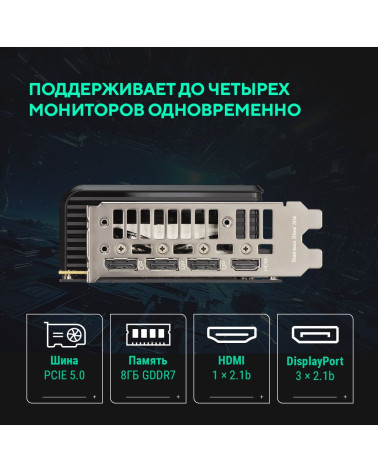 Видеокарта ASUS RTX5060Ti PRIME OC 8GB GDDR7 128bit 3xDP HDMI 3FAN RTL [PRIME-RTX5060TI-O8G]
