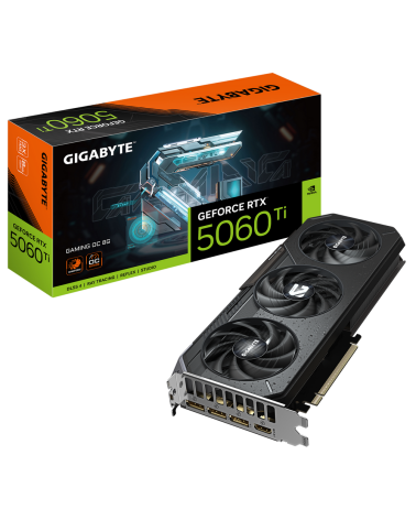 Видеокарта Gigabyte RTX5060Ti GAMING OC 8GB GDDR7 128bit 3xDP HDMI 3FAN RTL