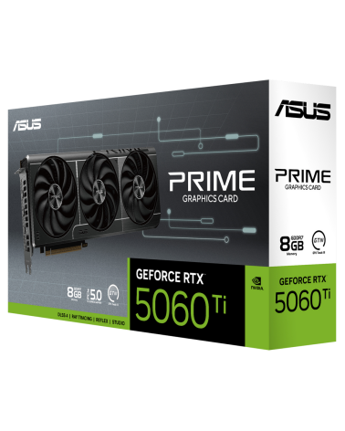 Видеокарта ASUS RTX5060Ti PRIME 8GB GDDR7 128bit 3xDP HDMI 3FAN RTL [PRIME-RTX5060TI-8G]