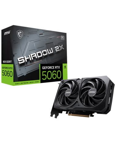 Видеокарта MSI RTX5060 SHADOW 2X OC 8GB GDDR7 128bit 3xDP HDMI 2FAN RTL