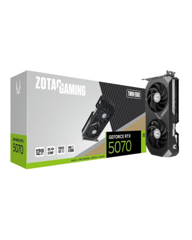 Видеокарта Zotac RTX5070 TWIN EDGE 12GB GDDR7 192bit 3xDP HDMI 2FAN PREMIUM PACK