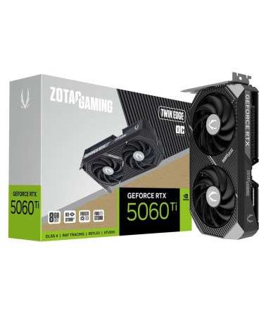 Видеокарта Zotac RTX5060Ti TWIN EDGE OC 8GB GDDR7 128bit 3xDP HDMI 2FAN MEDIUM PACK