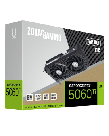 Видеокарта Zotac RTX5060Ti TWIN EDGE OC 8GB GDDR7 128bit 3xDP HDMI 2FAN MEDIUM PACK