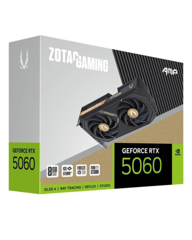 Видеокарта Zotac RTX5060 AMP 8GB GDDR7 128bit 3xDP HDMI 2FAN MEDIUM PACK