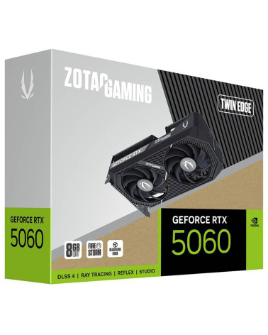 Видеокарта Zotac RTX5060 TWIN EDGE 8GB GDDR7 128bit 3xDP HDMI 2FAN MEDIUM PACK
