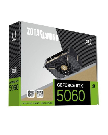 Видеокарта Zotac RTX5060 SOLO 8GB GDDR7 128bit 3xDP HDMI 1FAN LITE PACK